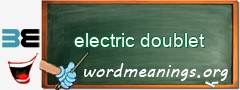 WordMeaning blackboard for electric doublet